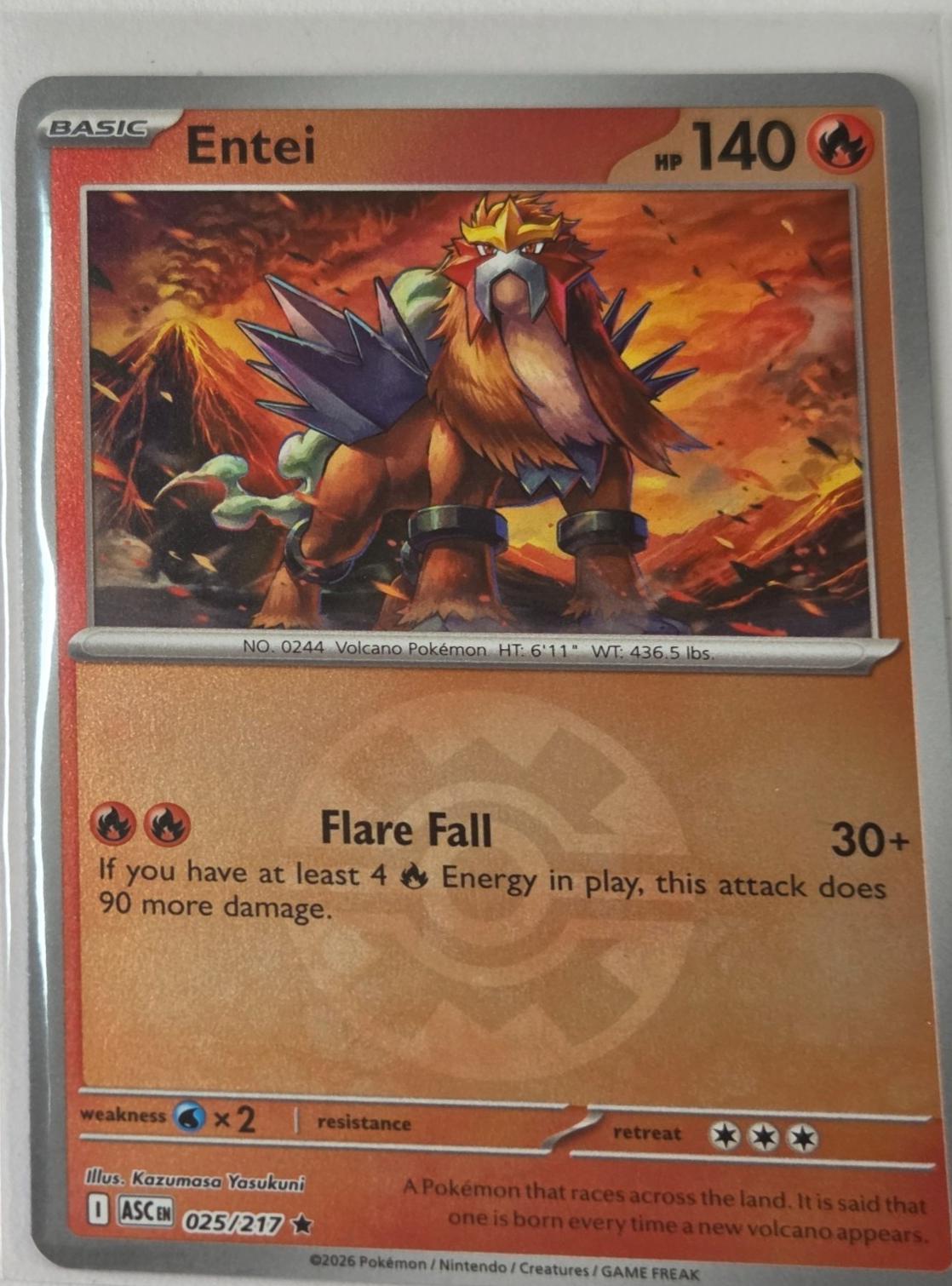 Ascended Heroes Entei [Ball] Pokémon card